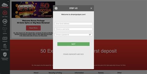 dream jackpot 50 free spins